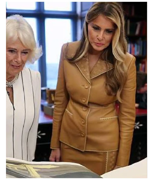 First Lady Melania Trump Brown Blazer