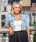 Julie Crawford NYFW 2025 Belle De Amour Fashion Show Denim Jacket