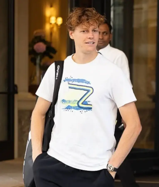 Jannik Sinner Milan White T-Shirt