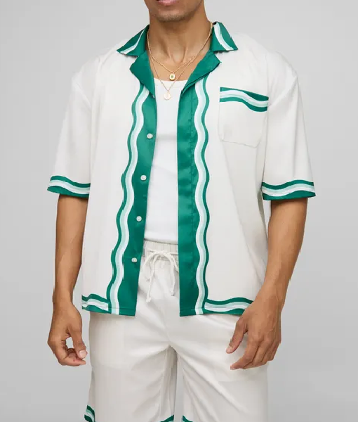 Love Island Games S02 Charlie Georgiou Green & White Shirt