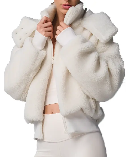 Real Housewives of Orange County S19 Gretchen Rossi Sherpa Jacket