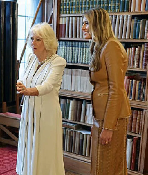 First Lady Melania Trump Brown Blazer