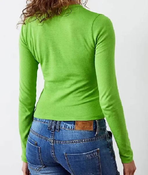 Wednesday Emma Myers Green Graphic Shirt