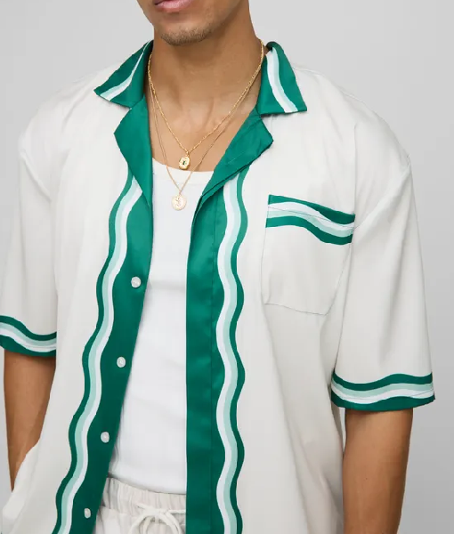 Love Island Games S02 Charlie Georgiou Green & White Shirt