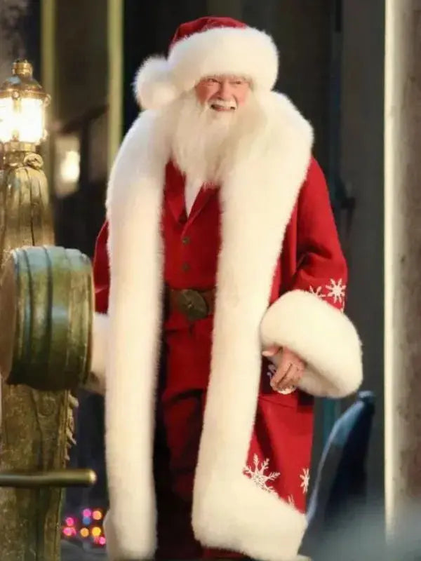 Santa The Man With The Bag 2025 Red Coat
