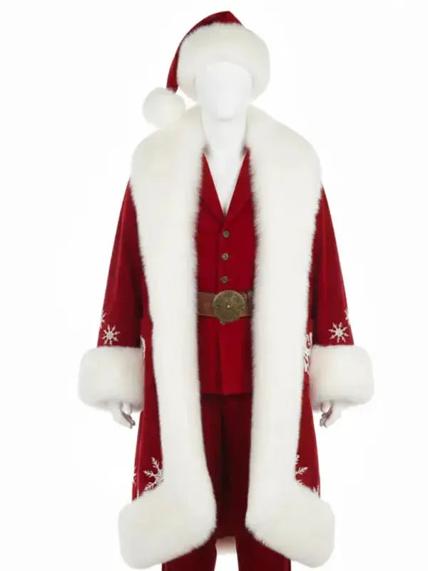 Santa The Man With The Bag 2025 Red Coat
