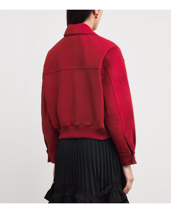 Saturday Night Live UK 2026 Aimee Lou Wood Red Suede Jacket