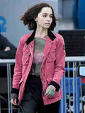 Secret Invasion Emilia Clarke Pink Cotton Jacket