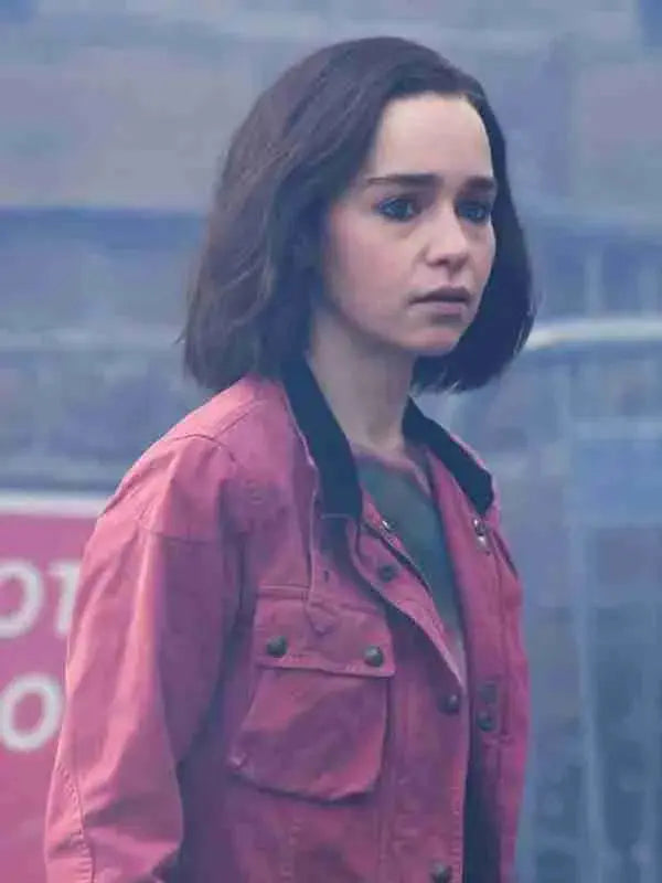 Secret Invasion Emilia Clarke Pink Cotton Jacket