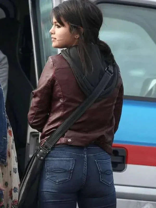 Selena Gomez The Fundamentals of Caring Maroon Jacket