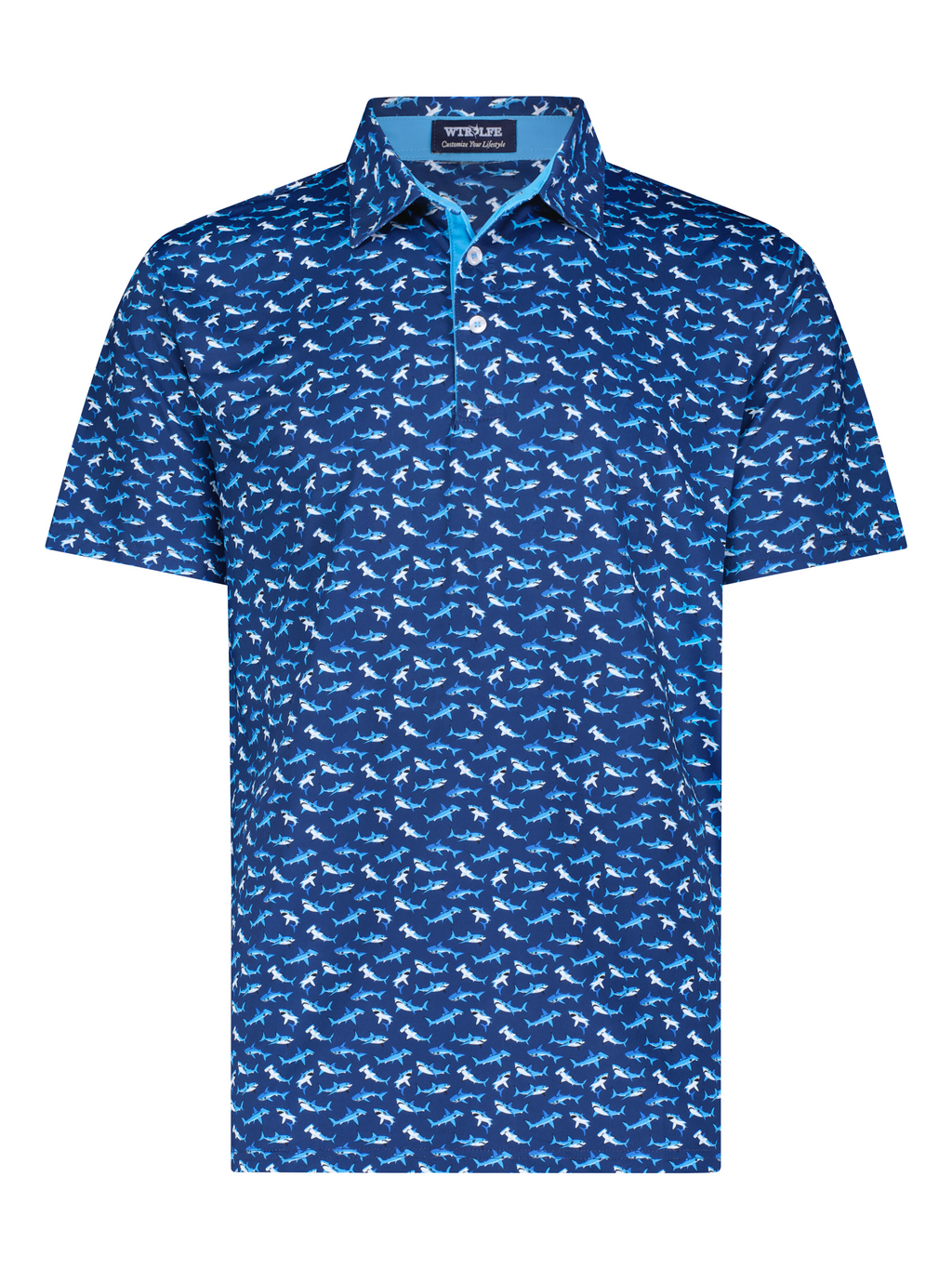 Primakind Sharks Polo Shirt | Breathable