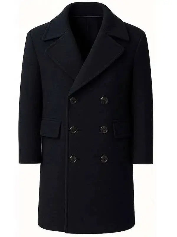 Shelter Jason Statham Black Wool Coat