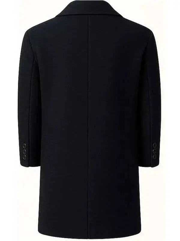 Shelter Jason Statham Black Wool Coat