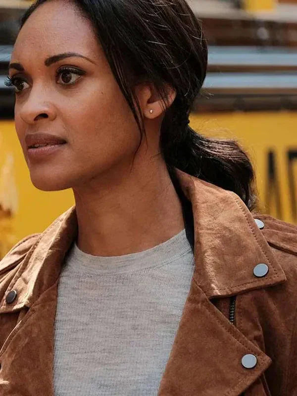 Shooter Nadine Memphis Brown Leather Jacket
