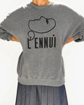 Shrinking S02 Liz Grey Oversized Sweatshirt