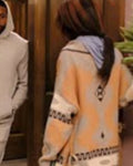 Sistas S09 Ebony Obsidian Aztec Print Cardigan