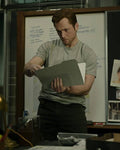 Smoke 2025 Taron Egerton Grey Shirt