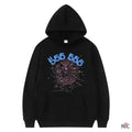 Sp5der 555555 Angel Number Men Black Hoodie