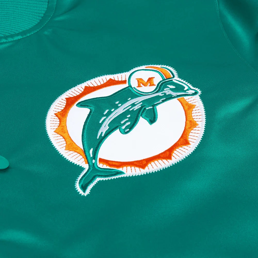 Starter Miami Dolphins Heavyweight Satin Jacket