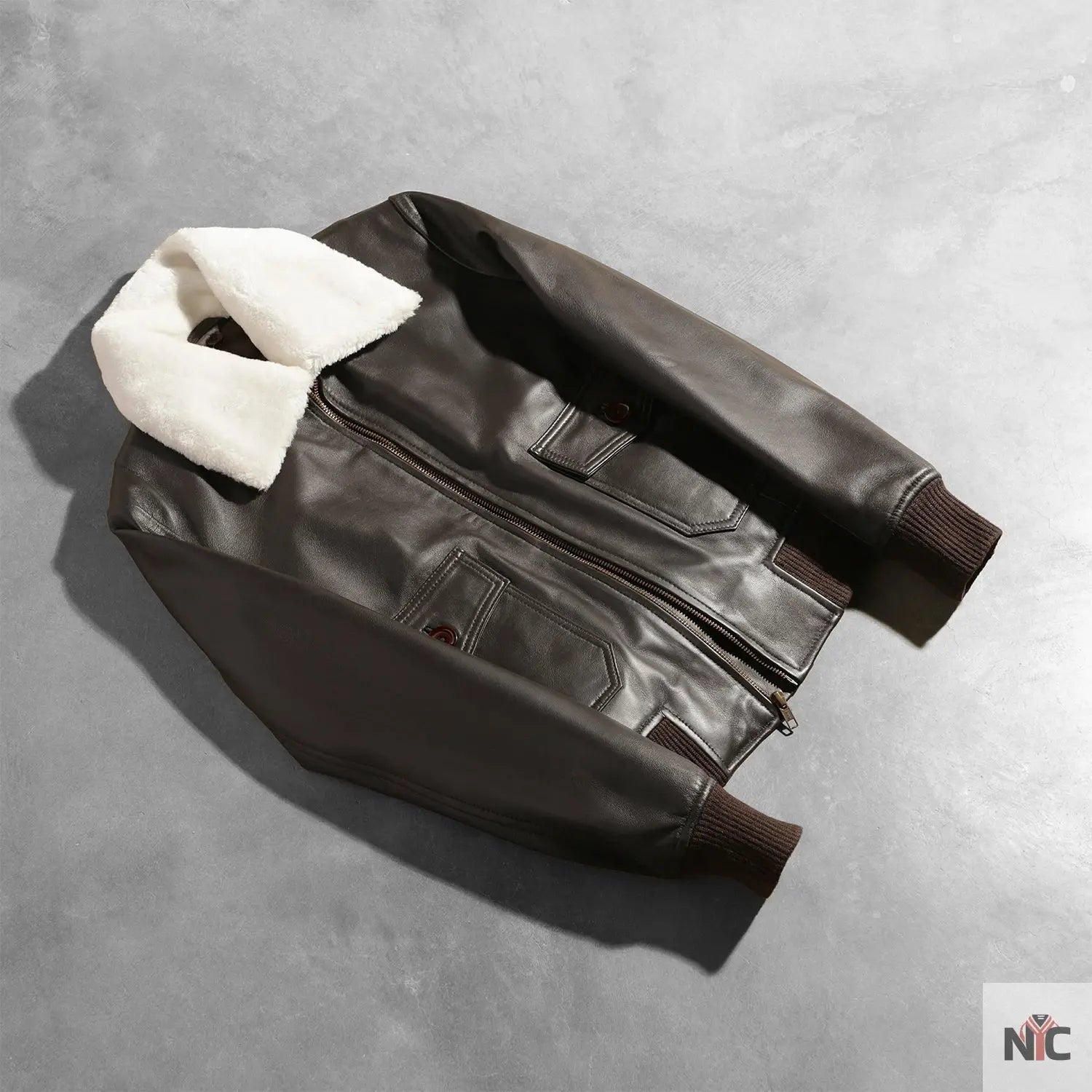 Stella G-1 Brown Leather Bomber Jacket