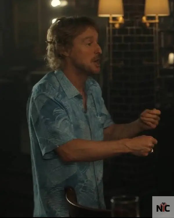 Stick Owen Wilson Blue Hawaiian Shirt