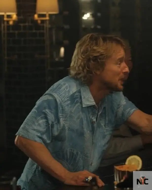 Stick Owen Wilson Blue Hawaiian Shirt