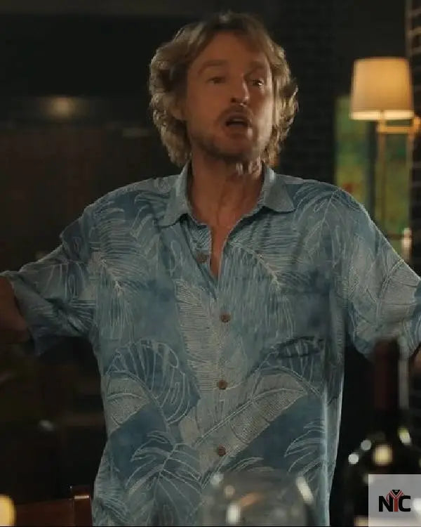 Stick Owen Wilson Blue Hawaiian Shirt