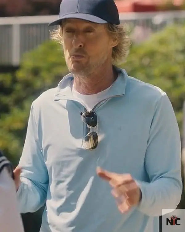 Stick Owen Wilson Long Sleeve Polo Shirt