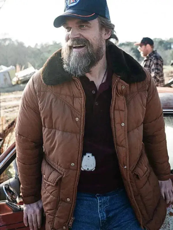 Stranger Things S05 David Harbour Puffer Jacket