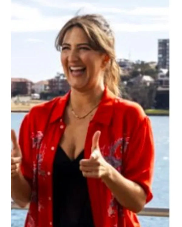 Sunny Nights S01 D’Arcy Carden Red Dragon Shirt