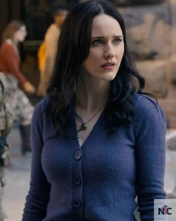 Superman 2025 Rachel Brosnahan Purple Cardigan