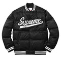 Supreme Black Puffy Varsity Jacket