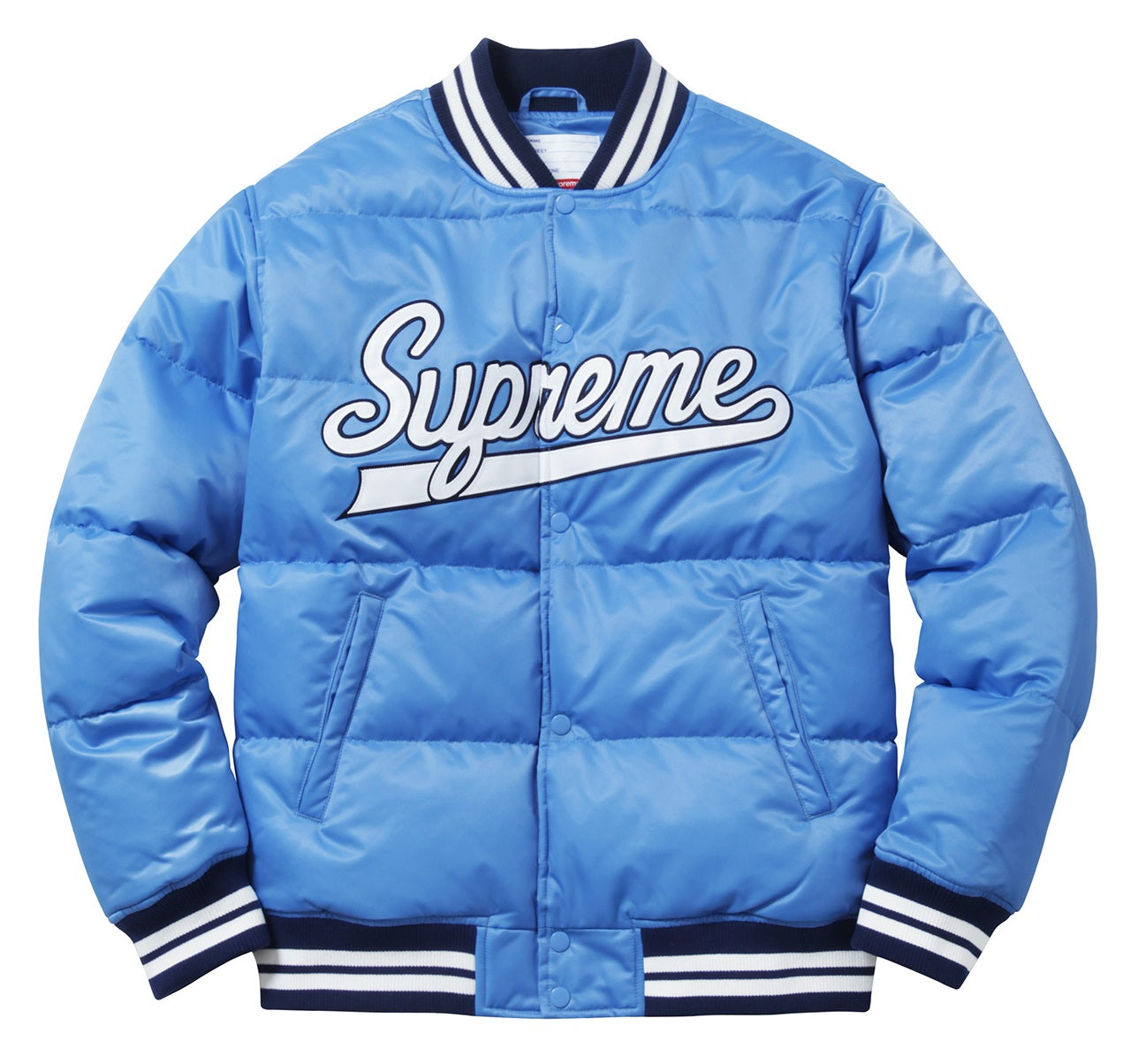 Supreme Black Puffy Varsity Jacket