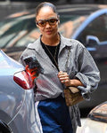 Tessa Thompson NYC Striped Shirt