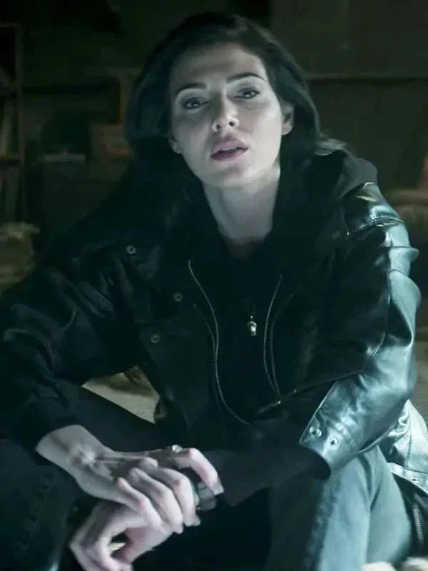 Razane Jammal The Sandman S02 Black Leather Jacket