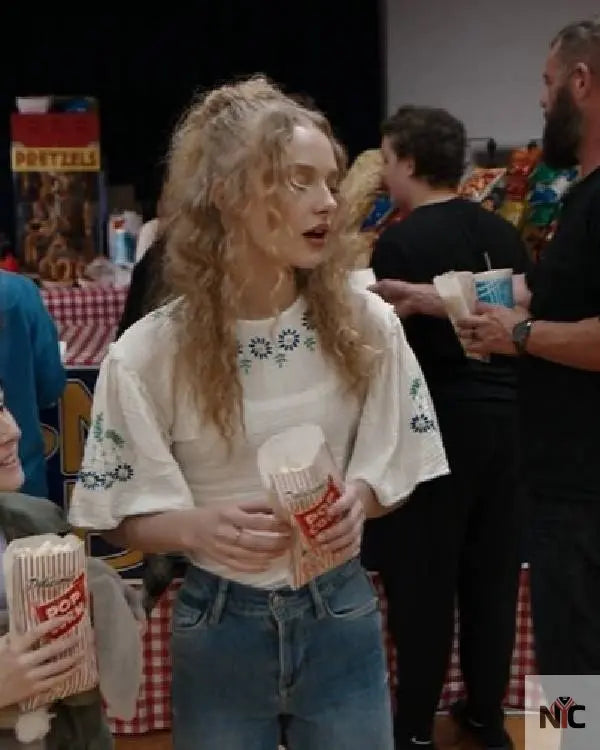 The Stranger in My Home Amiah Miller Floral Blouse