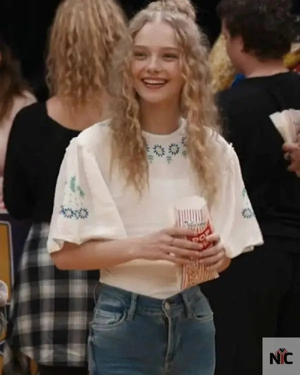 The Stranger in My Home Amiah Miller Floral Blouse