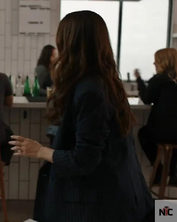 The Stranger in My Home Sophia Bush Striped Blazer