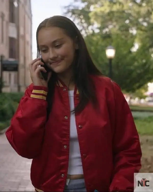 The Summer I Turned Pretty Lola Tung Red Letterman Jacket