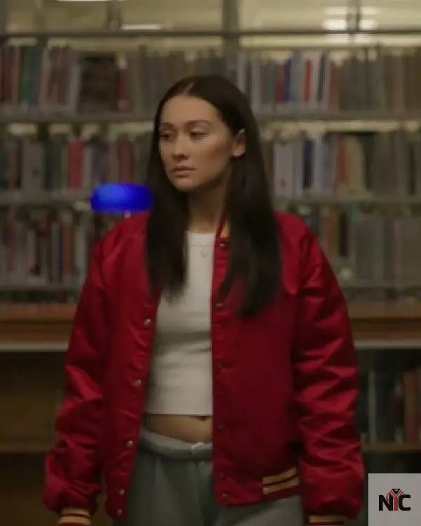 The Summer I Turned Pretty Lola Tung Red Letterman Jacket