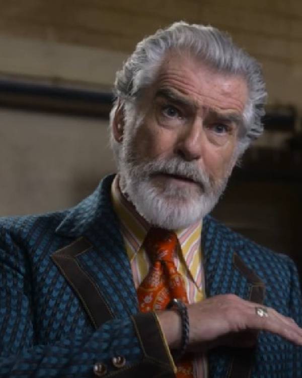 The Thursday Murder Club Pierce Brosnan Blue Blazer