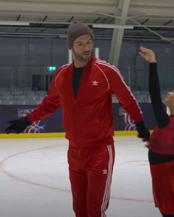The Thursday Murder Club Tom Ellis Red Tracksuit