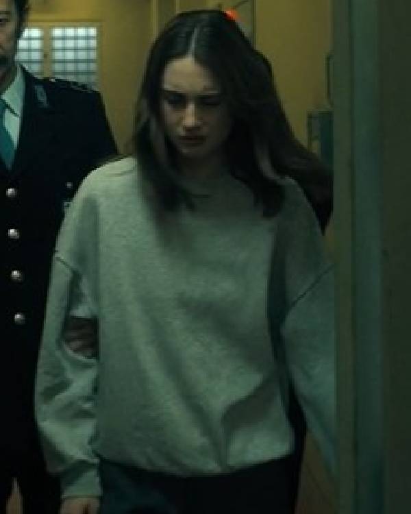 The Twisted Tale of Amanda Knox Grace Van Patten Grey Sweater