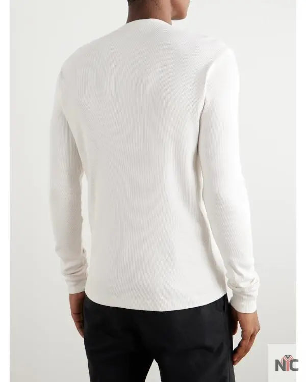 The Voice S28 Niall Horan White Ribbed Cotton Jersey