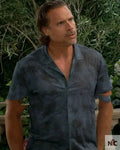 The Young And The Restless Joshua Morrow Blue Camp Shirt