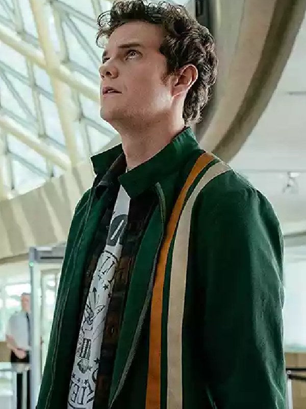 The Boys S5 Jack Quaid Green Striped Jacket
