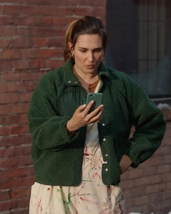 The Christmas Baby Katherine Barrell Green Fleece Jacket
