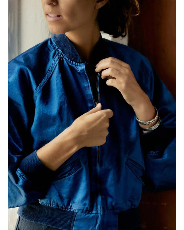 The Four Seasons S02 Kerri Kenney Blue Satin Jacket