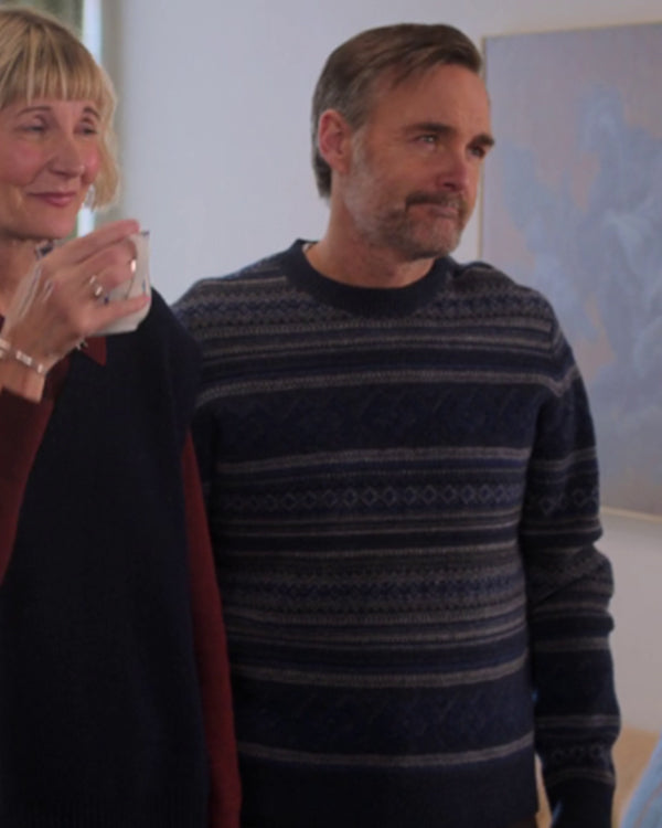 The Four Seasons S02 Will Forte Fair Isle Crewneck Sweater