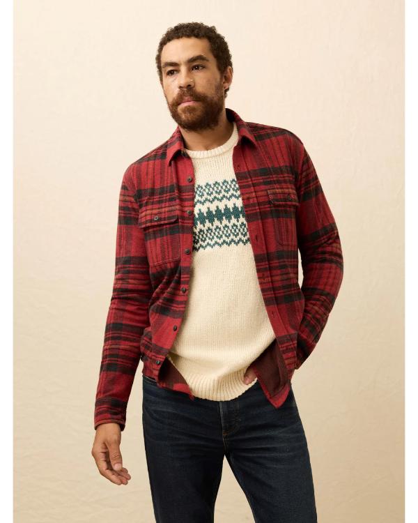 The Four Seasons S02 Will Forte Red Plaid Shirt